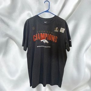 💚NWOT Men's Denver Broncos Nike Gray Team Tri-Blend T-Shirt